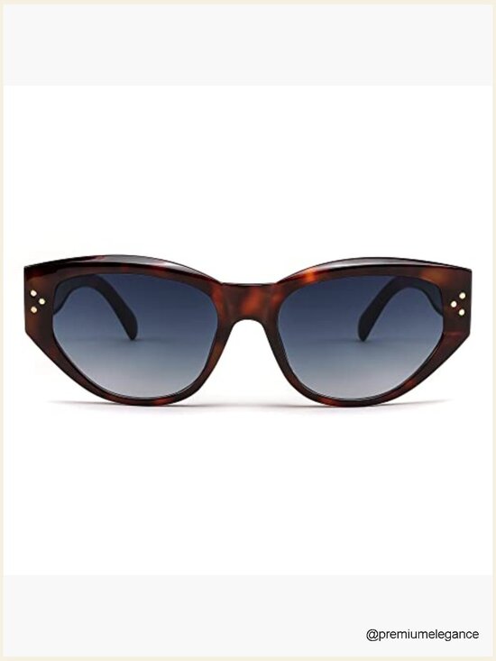 Retro Cat Eye Sunglasses UV400 Protection Vintage Trendy Thick Frame main image 5